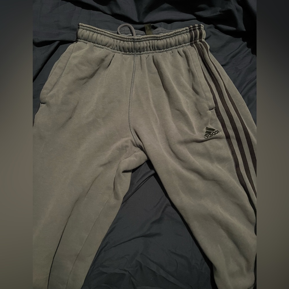 Adidas Striped Light Blue Sweatpants